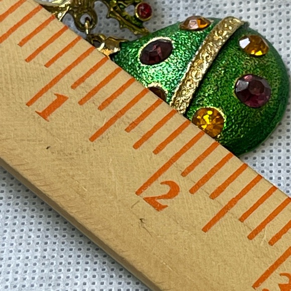 Lot of two Vintage Rhinestone Christmas Brooches - Picture 2 of 7